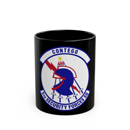 5th Security Forces Squadron (U.S. Air Force) Black Coffee Mug-11oz-The Sticker Space