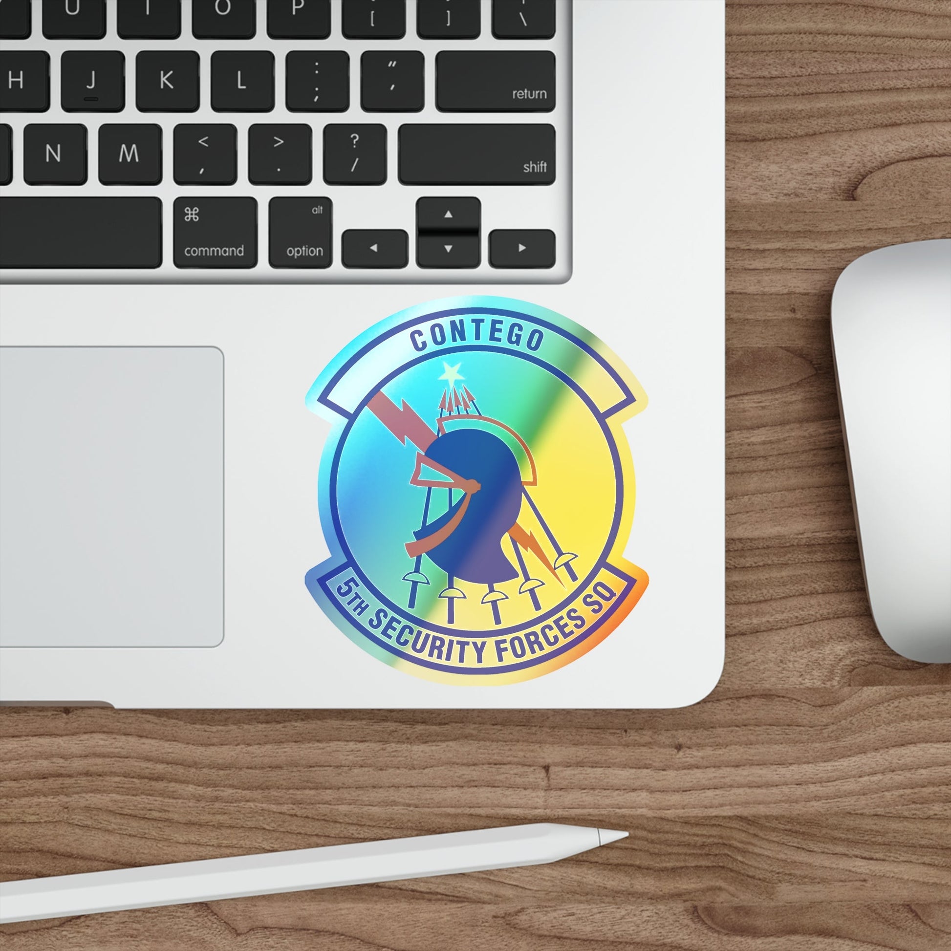 5th Security Forces Squadron (U.S. Air Force) Holographic STICKER Die-Cut Vinyl Decal-The Sticker Space