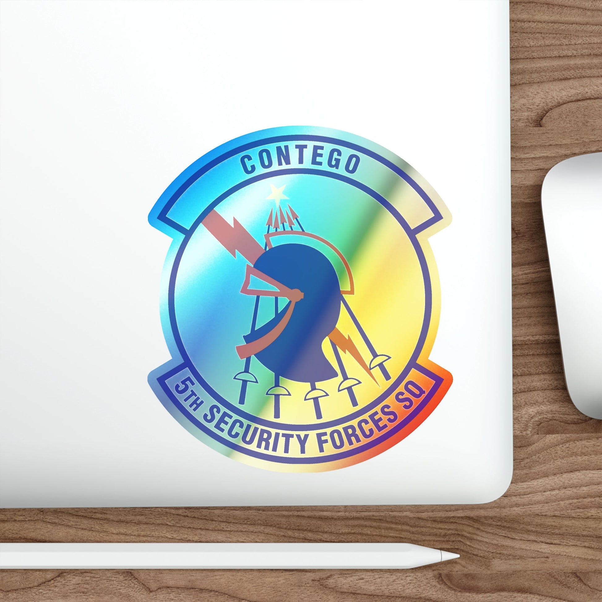 5th Security Forces Squadron (U.S. Air Force) Holographic STICKER Die-Cut Vinyl Decal-The Sticker Space