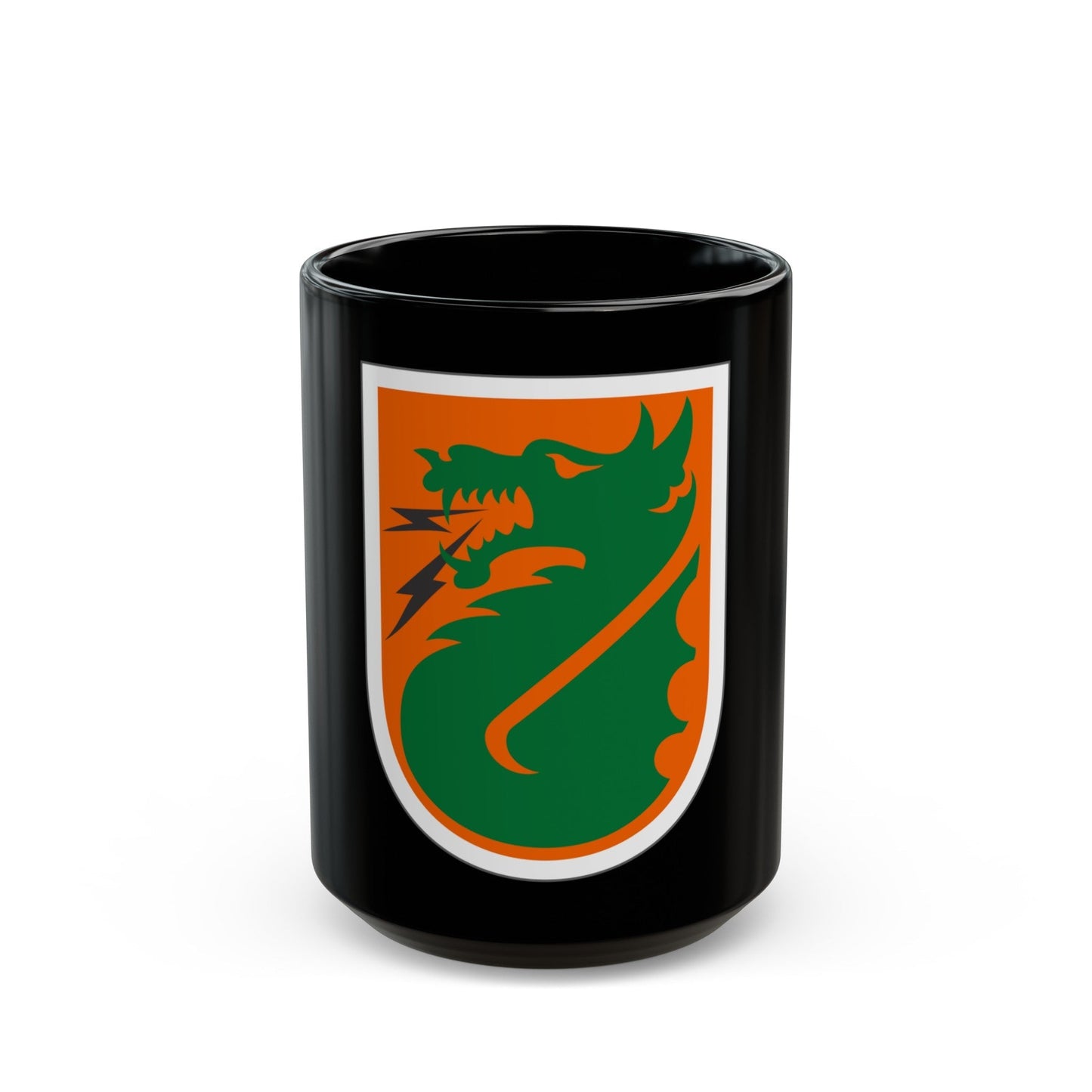 5th Signal Command (U.S. Army) Black Coffee Mug-15oz-The Sticker Space