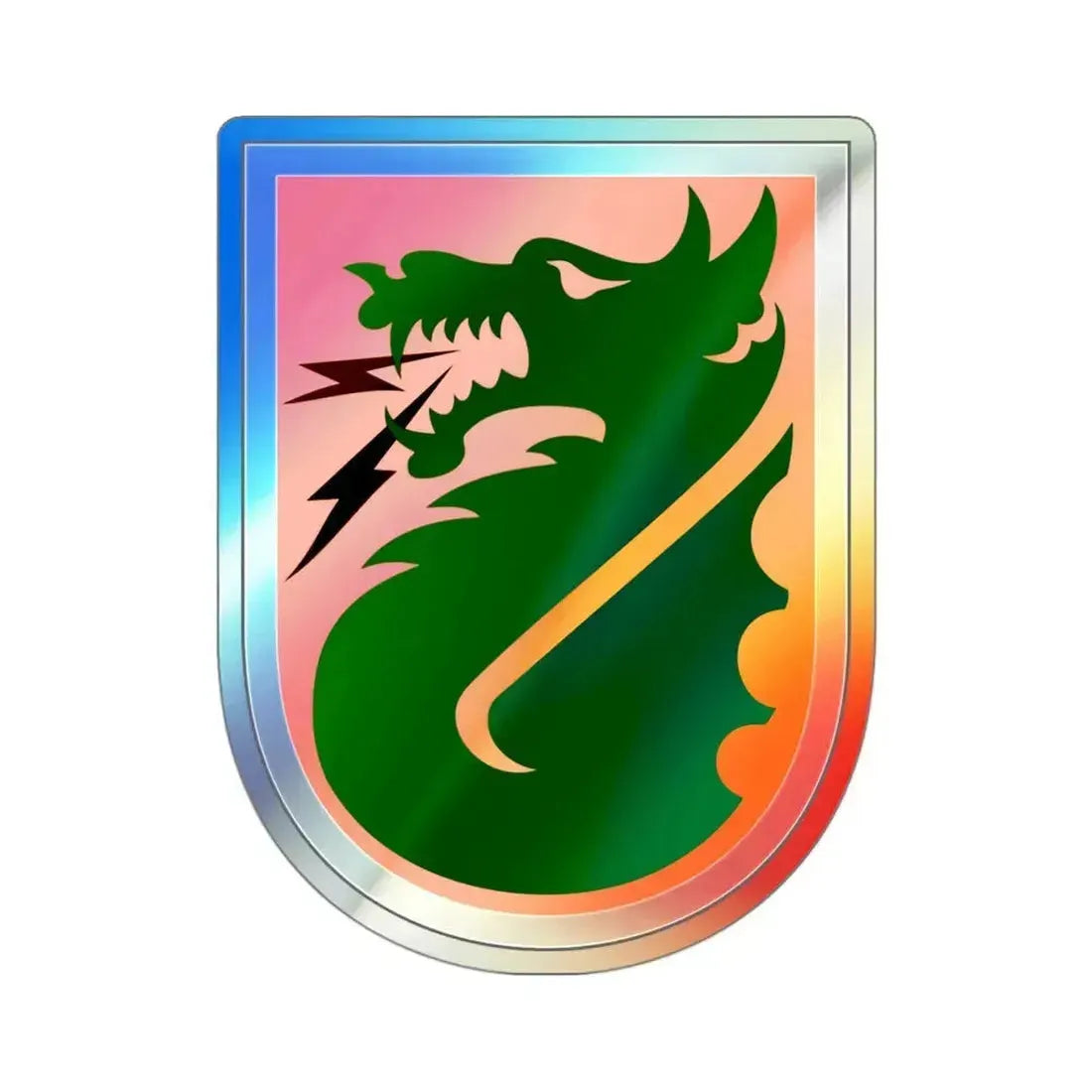 5th Signal Command (U.S. Army) Holographic STICKER Die-Cut Vinyl Decal 3 Inch Holographic - The Sticker Space