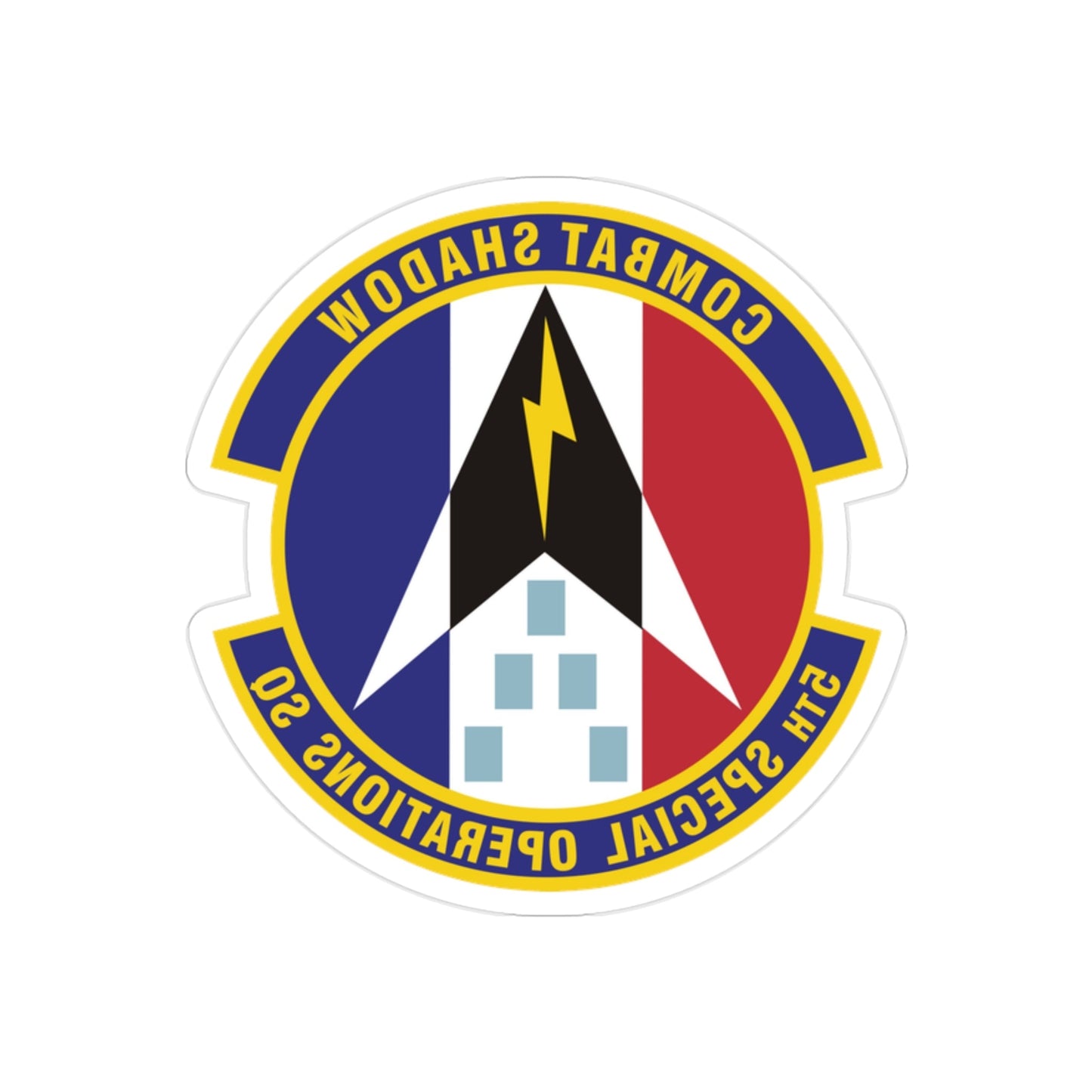 5th Special Operations Squadron (U.S. Air Force) REVERSE PRINT Transparent STICKER-2" × 2"-The Sticker Space