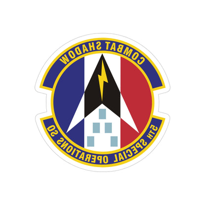 5th Special Operations Squadron (U.S. Air Force) REVERSE PRINT Transparent STICKER-4" × 4"-The Sticker Space