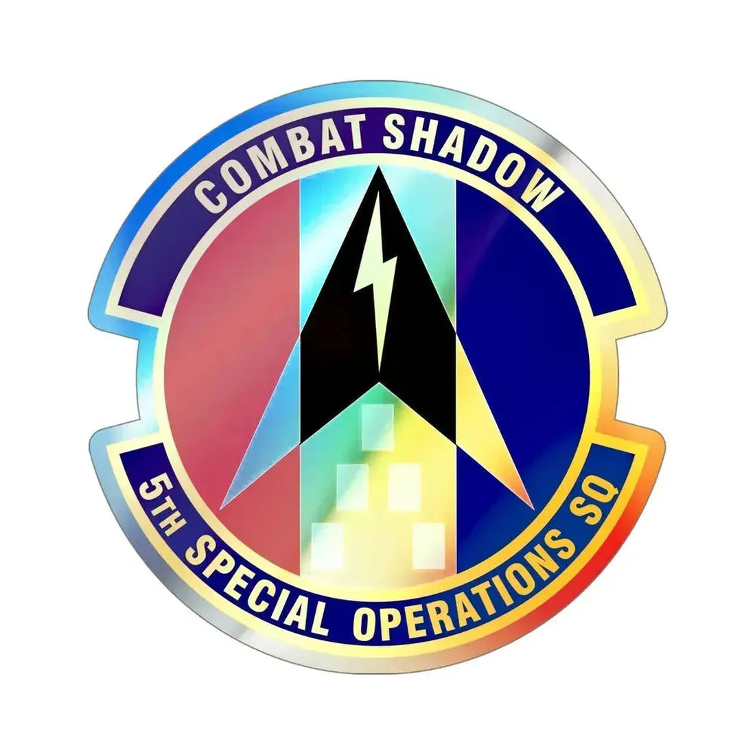 5th Special Operations Squadron (U.S. Air Force) Holographic STICKER Die-Cut Vinyl Decal 5 Inch Holographic - The Sticker Space