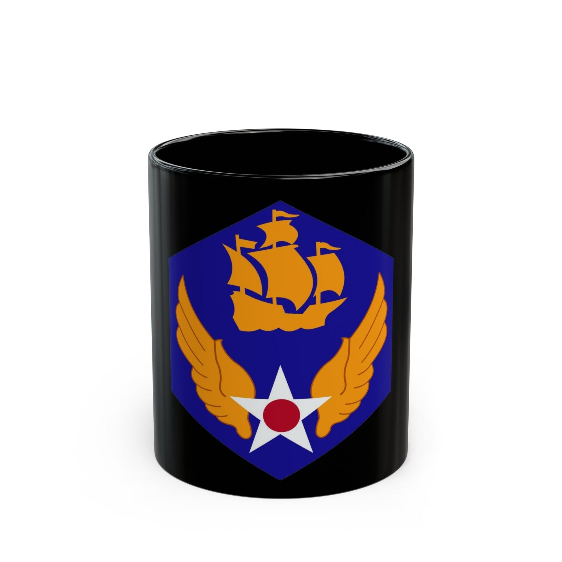 6 Air Force (U.S. Army) Black Coffee Mug-11oz-The Sticker Space