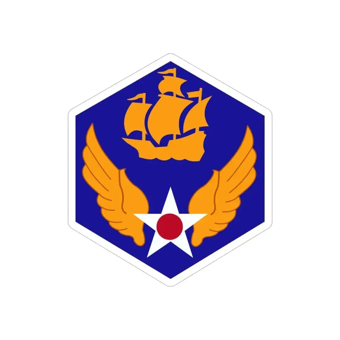 6 Air Force (U.S. Army) REVERSE PRINT Transparent Die-Cut STICKER - The Sticker Space