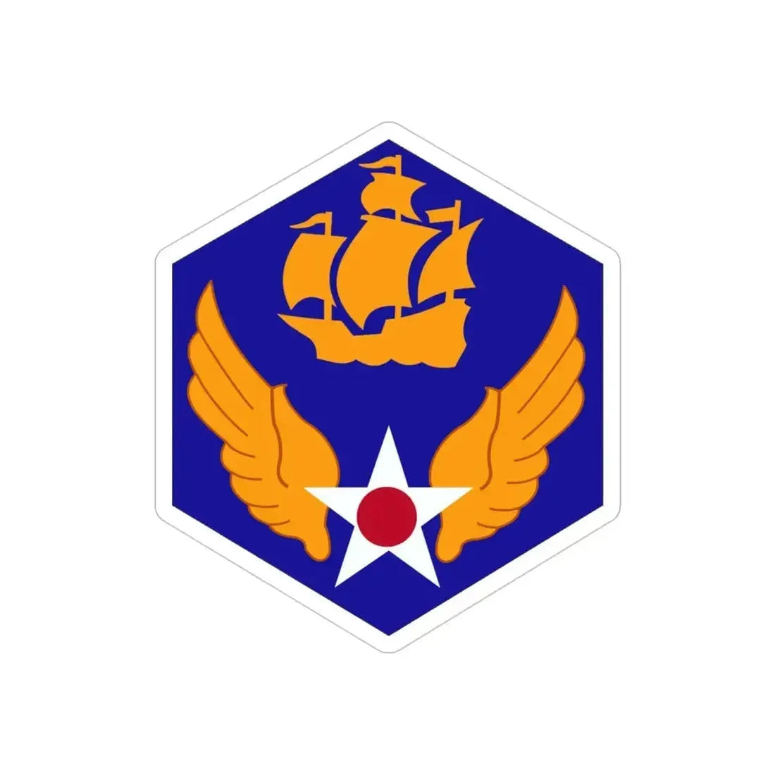 6 Air Force (U.S. Army) REVERSE PRINT Transparent Die-Cut STICKER - The Sticker Space