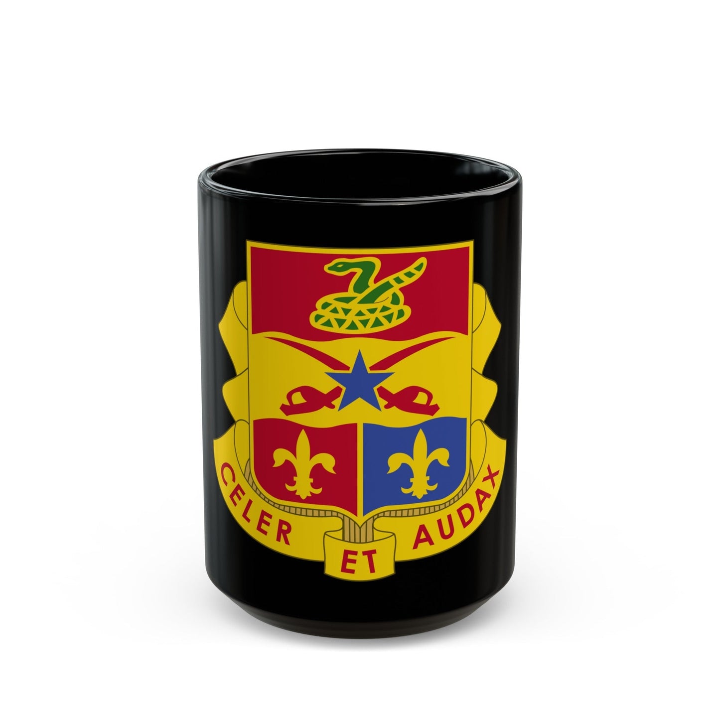 6 Artillery Regiment (U.S. Army) Black Coffee Mug-15oz-The Sticker Space