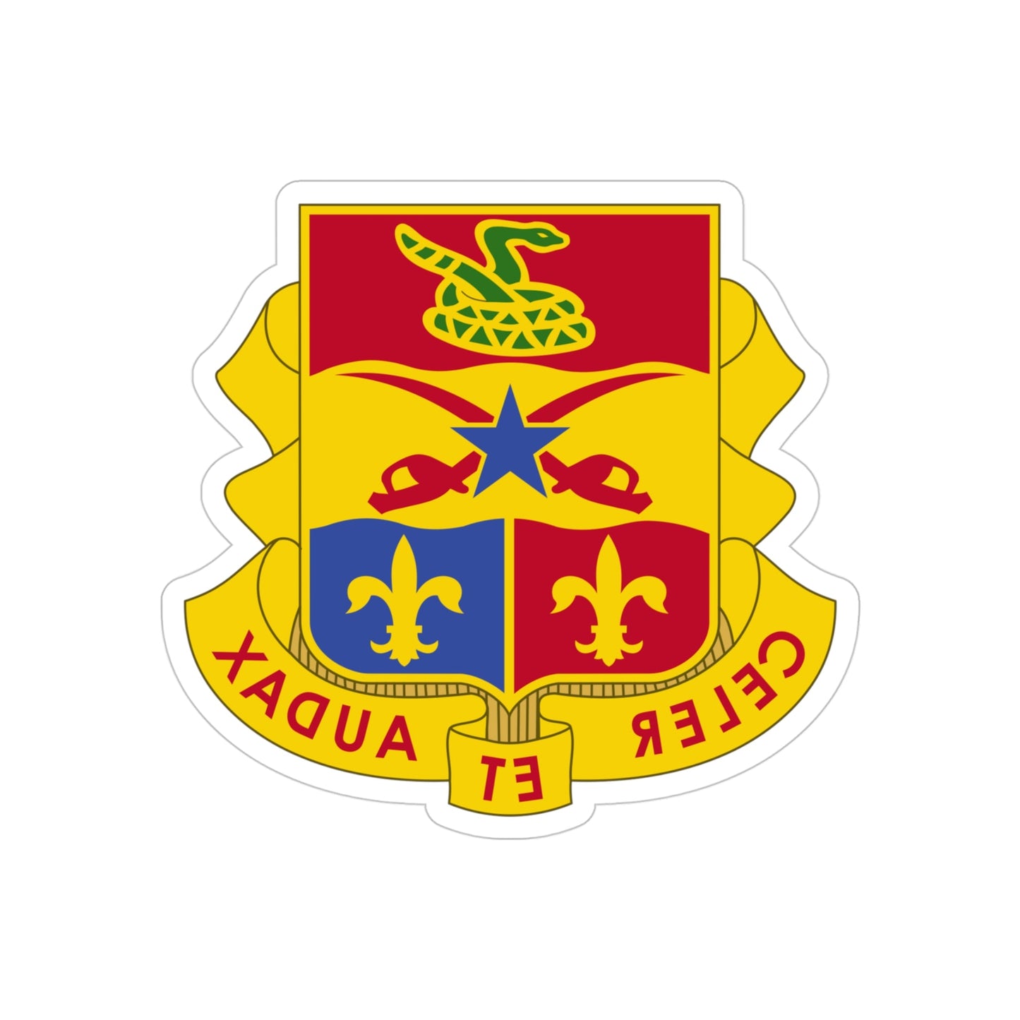 6 Artillery Regiment (U.S. Army) REVERSE PRINT Transparent STICKER-4" × 4"-The Sticker Space