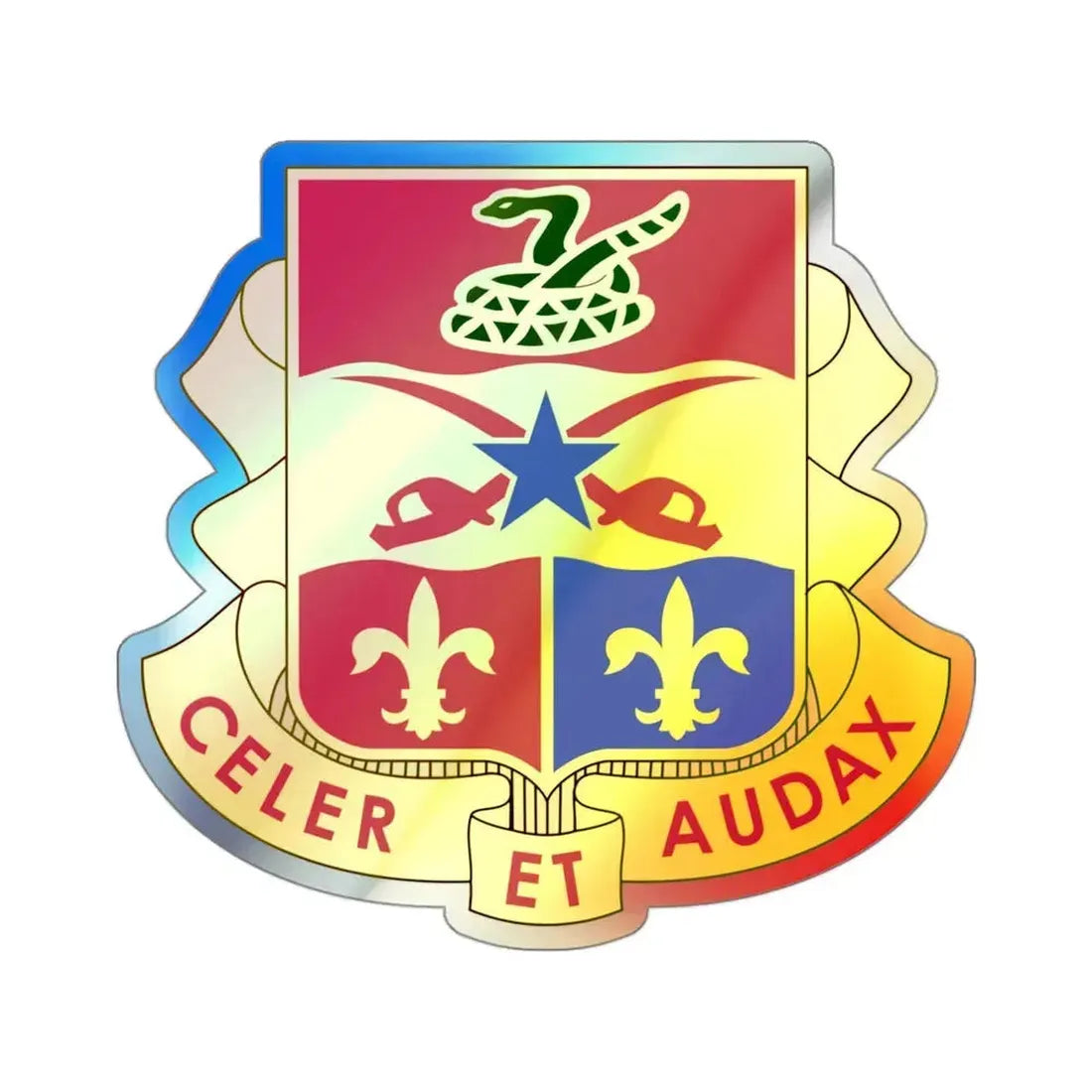 6 Artillery Regiment (U.S. Army) Holographic STICKER Die-Cut Vinyl Decal 3 Inch Holographic - The Sticker Space