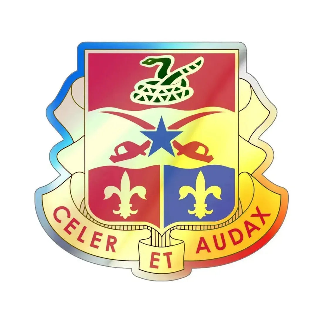 6 Artillery Regiment (U.S. Army) Holographic STICKER Die-Cut Vinyl Decal 6 Inch Holographic - The Sticker Space