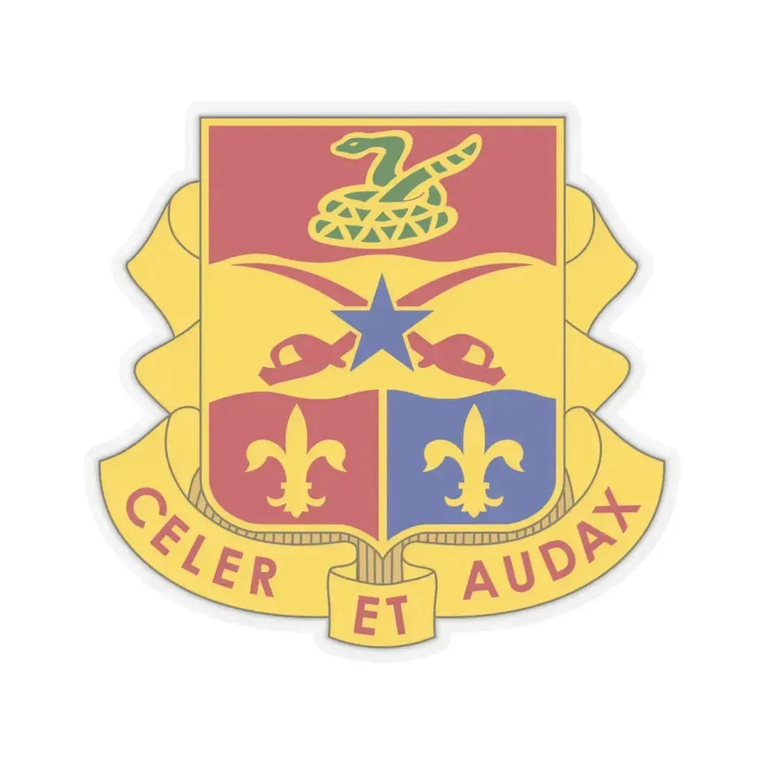 6 Artillery Regiment (U.S. Army) STICKER Vinyl Kiss-Cut Decal 4 Inch Transparent - The Sticker Space