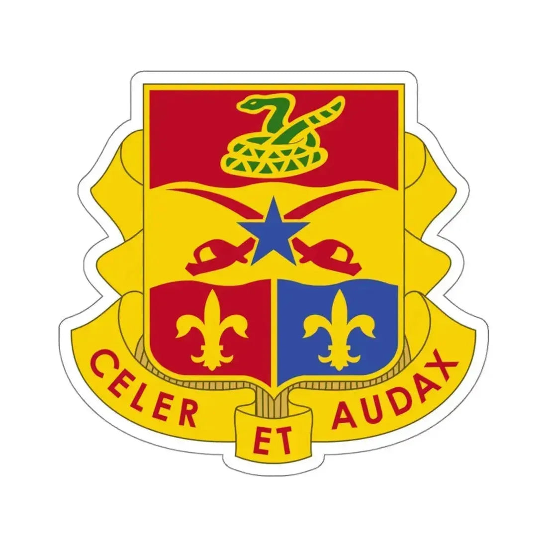 6 Artillery Regiment (U.S. Army) STICKER Vinyl Kiss-Cut Decal 4 Inch White - The Sticker Space