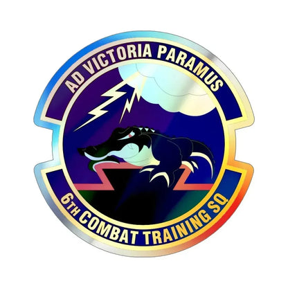 6 Combat Training Squadron ACC (U.S. Air Force) Holographic STICKER Die-Cut Vinyl Decal 6 Inch Holographic - The Sticker Space