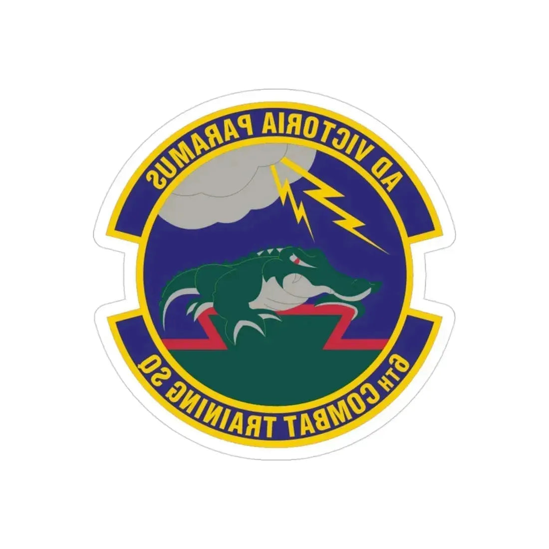 6 Combat Training Squadron ACC (U.S. Air Force) REVERSE PRINT Transparent Die-Cut STICKER - The Sticker Space