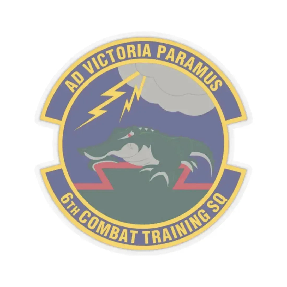 6 Combat Training Squadron ACC (U.S. Air Force) STICKER Vinyl Kiss-Cut Decal 2 Inch Transparent - The Sticker Space