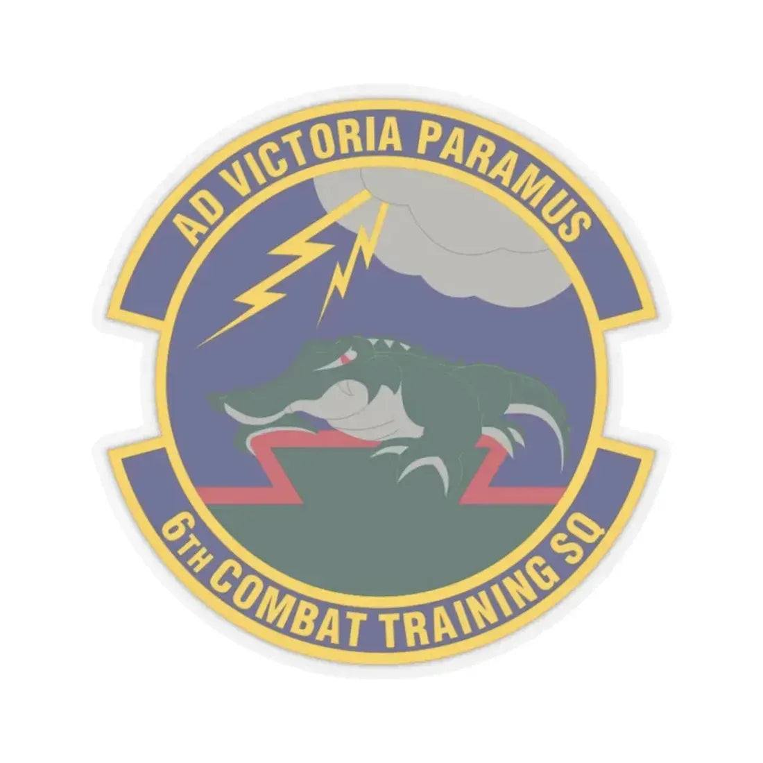 6 Combat Training Squadron ACC (U.S. Air Force) STICKER Vinyl Kiss-Cut Decal 3 Inch Transparent - The Sticker Space