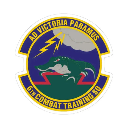6 Combat Training Squadron ACC (U.S. Air Force) STICKER Vinyl Kiss-Cut Decal 4 Inch White - The Sticker Space
