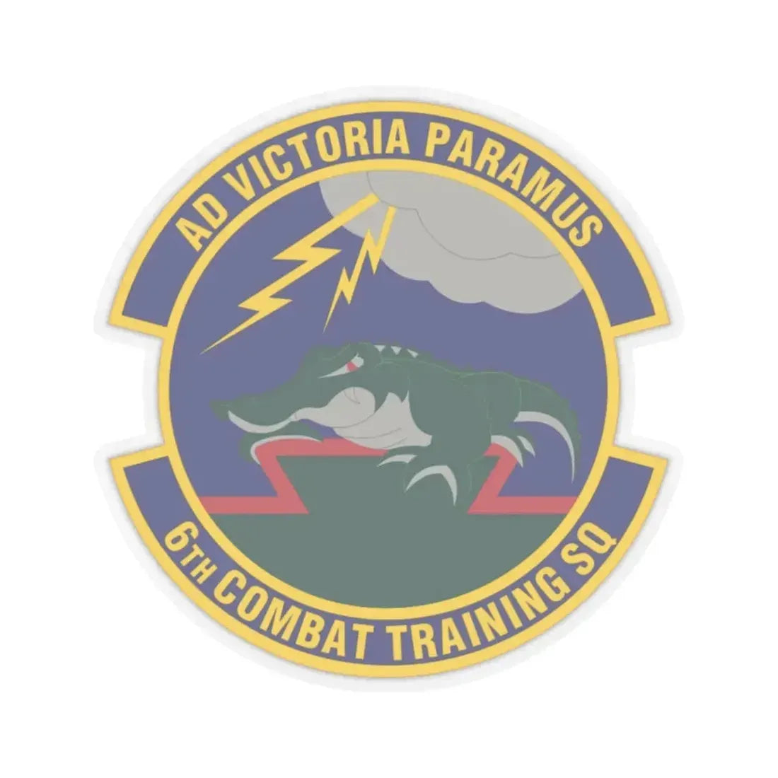 6 Combat Training Squadron ACC (U.S. Air Force) STICKER Vinyl Kiss-Cut Decal 6 Inch Transparent - The Sticker Space