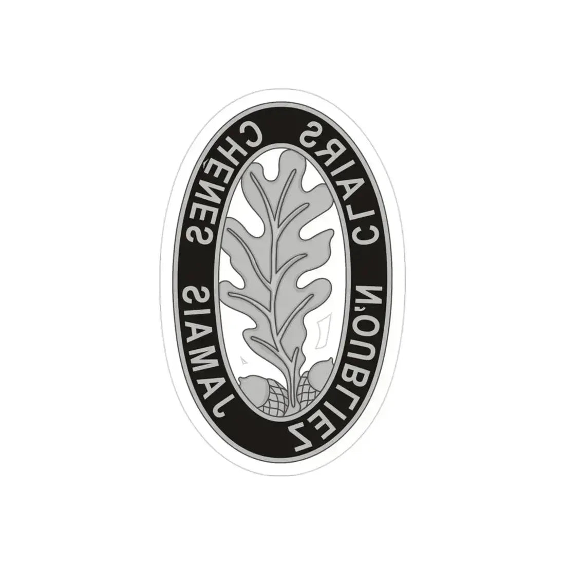 6 Engineer Battalion (U.S. Army) REVERSE PRINT Transparent Die-Cut STICKER 3 Inch Die-Cut Transparent - The Sticker Space