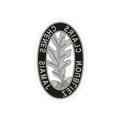 6 Engineer Battalion (U.S. Army) REVERSE PRINT Transparent Die-Cut STICKER 3 Inch Die-Cut Transparent - The Sticker Space