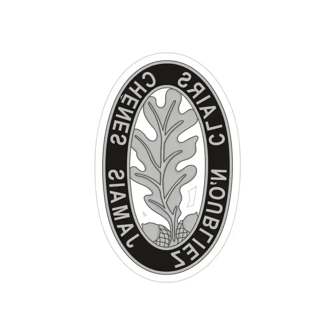 6 Engineer Battalion (U.S. Army) REVERSE PRINT Transparent Die-Cut STICKER 4 Inch Die-Cut Transparent - The Sticker Space