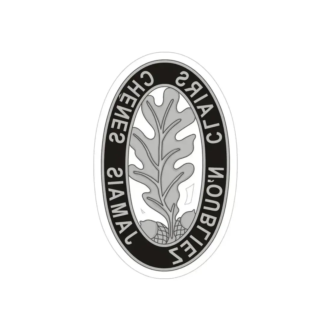 6 Engineer Battalion (U.S. Army) REVERSE PRINT Transparent Die-Cut STICKER 5 Inch Die-Cut Transparent - The Sticker Space