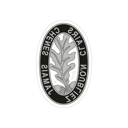 6 Engineer Battalion (U.S. Army) REVERSE PRINT Transparent Die-Cut STICKER 5 Inch Die-Cut Transparent - The Sticker Space