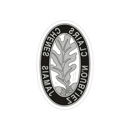 6 Engineer Battalion (U.S. Army) REVERSE PRINT Transparent Die-Cut STICKER 6 Inch Die-Cut Transparent - The Sticker Space