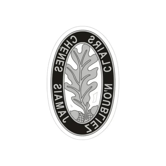 6 Engineer Battalion (U.S. Army) REVERSE PRINT Transparent Die-Cut STICKER 6 Inch Die-Cut Transparent - The Sticker Space