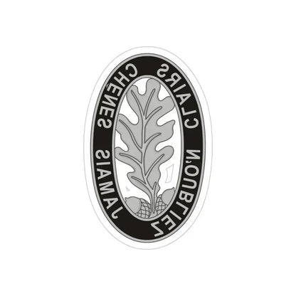 6 Engineer Battalion (U.S. Army) REVERSE PRINT Transparent Die-Cut STICKER - The Sticker Space