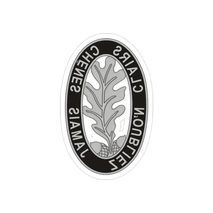 6 Engineer Battalion (U.S. Army) REVERSE PRINT Transparent Die-Cut STICKER - The Sticker Space