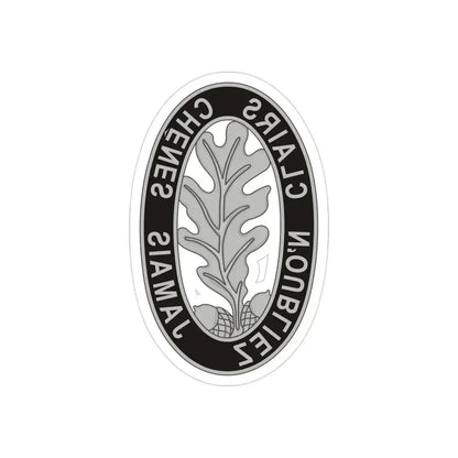 6 Engineer Battalion (U.S. Army) REVERSE PRINT Transparent Die-Cut STICKER - The Sticker Space