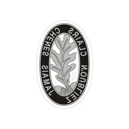 6 Engineer Battalion (U.S. Army) REVERSE PRINT Transparent Die-Cut STICKER - The Sticker Space