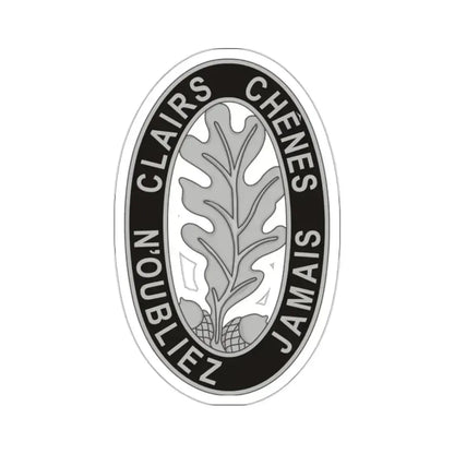 6 Engineer Battalion (U.S. Army) STICKER Vinyl Kiss-Cut Decal 2 Inch White - The Sticker Space