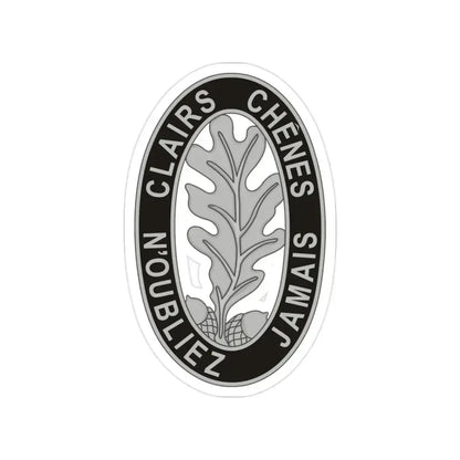 6 Engineer Battalion (U.S. Army) Transparent STICKER Die-Cut Vinyl Decal 2 Inch - The Sticker Space