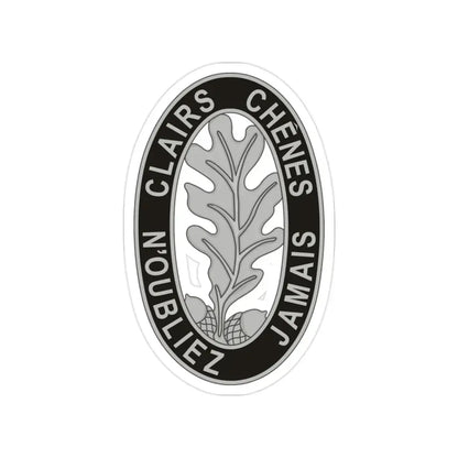 6 Engineer Battalion (U.S. Army) Transparent STICKER Die-Cut Vinyl Decal 2 Inch - The Sticker Space