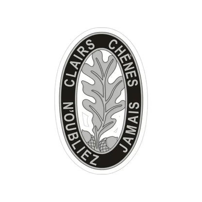 6 Engineer Battalion (U.S. Army) Transparent STICKER Die-Cut Vinyl Decal 4 Inch - The Sticker Space