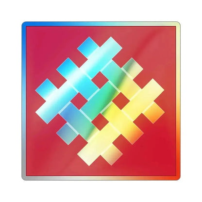 6 Group (U.S. Army) Holographic STICKER Die-Cut Vinyl Decal 5 Inch Holographic - The Sticker Space