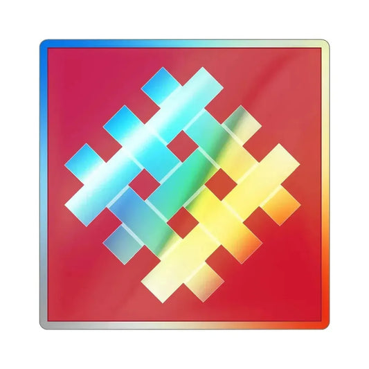 6 Group (U.S. Army) Holographic STICKER Die-Cut Vinyl Decal 6 Inch Holographic - The Sticker Space