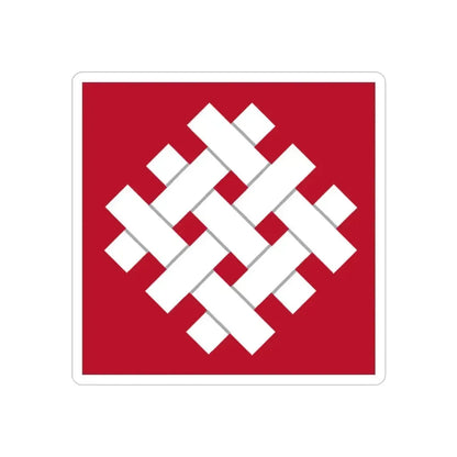 6 Group (U.S. Army) REVERSE PRINT Transparent Die-Cut STICKER 2 Inch Die-Cut Transparent - The Sticker Space