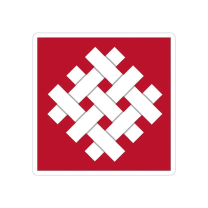 6 Group (U.S. Army) REVERSE PRINT Transparent Die-Cut STICKER 3 Inch Die-Cut Transparent - The Sticker Space