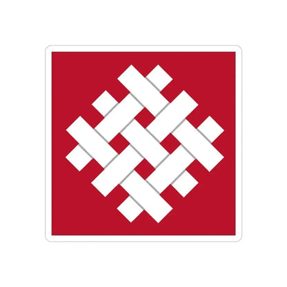 6 Group (U.S. Army) REVERSE PRINT Transparent Die-Cut STICKER 5 Inch Die-Cut Transparent - The Sticker Space