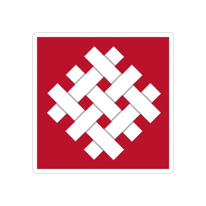 6 Group (U.S. Army) REVERSE PRINT Transparent Die-Cut STICKER - The Sticker Space