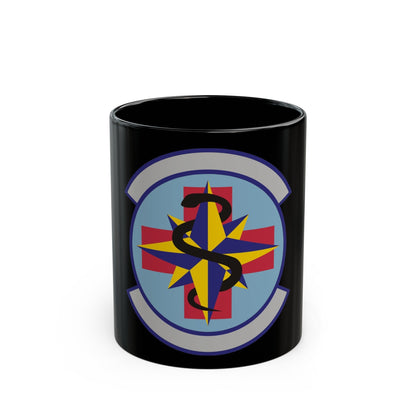 6 Healthcare Operations Squadron AMC (U.S. Air Force) Black Coffee Mug-11oz-The Sticker Space