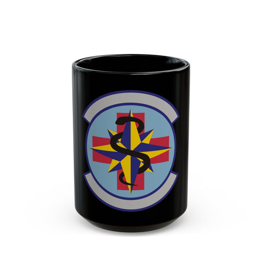 6 Healthcare Operations Squadron AMC (U.S. Air Force) Black Coffee Mug-15oz-The Sticker Space