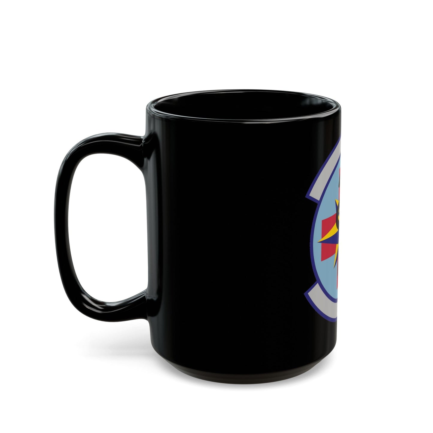 6 Healthcare Operations Squadron AMC (U.S. Air Force) Black Coffee Mug-The Sticker Space