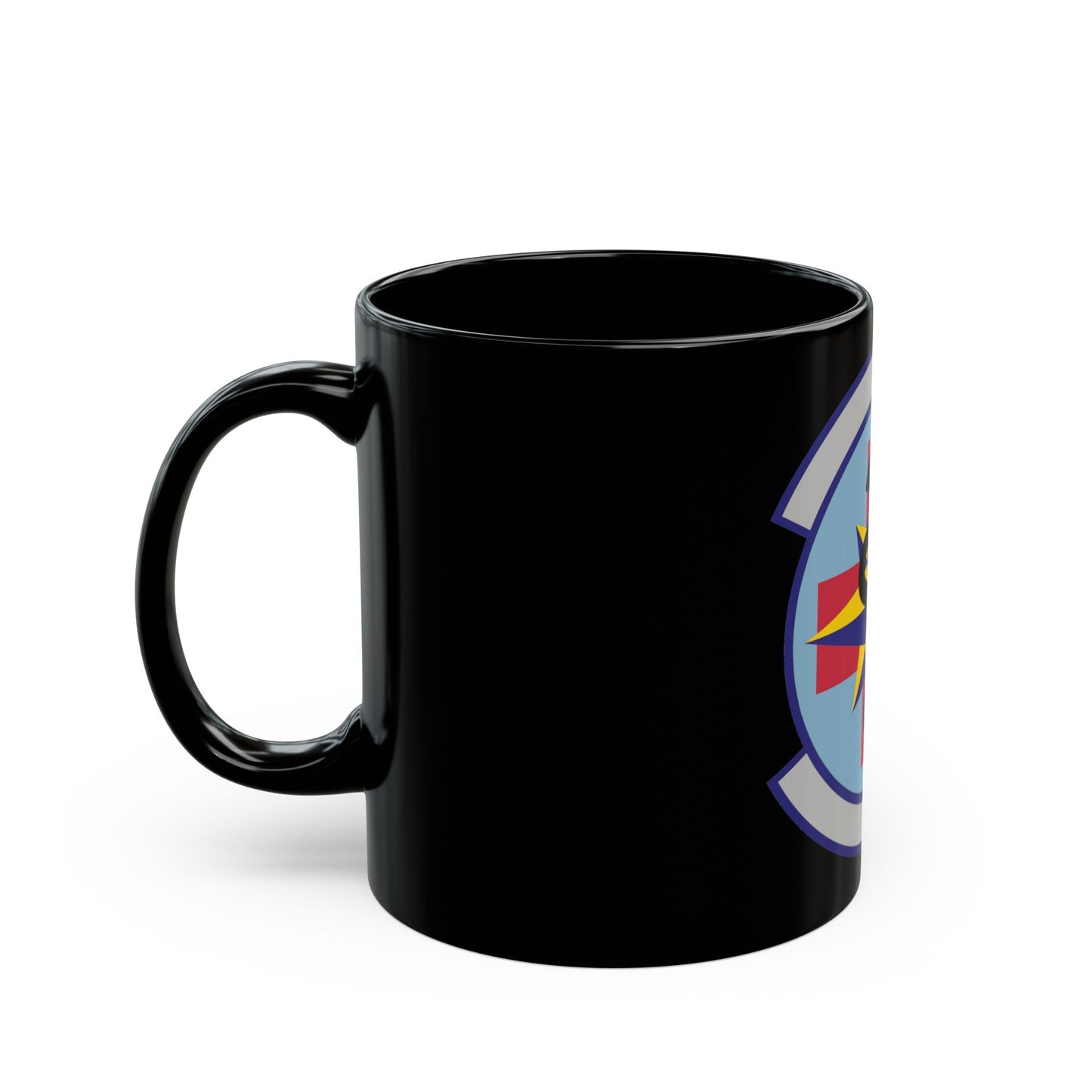 6 Healthcare Operations Squadron AMC (U.S. Air Force) Black Coffee Mug-The Sticker Space