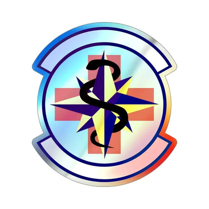 6 Healthcare Operations Squadron AMC (U.S. Air Force) Holographic STICKER Die-Cut Vinyl Decal - The Sticker Space
