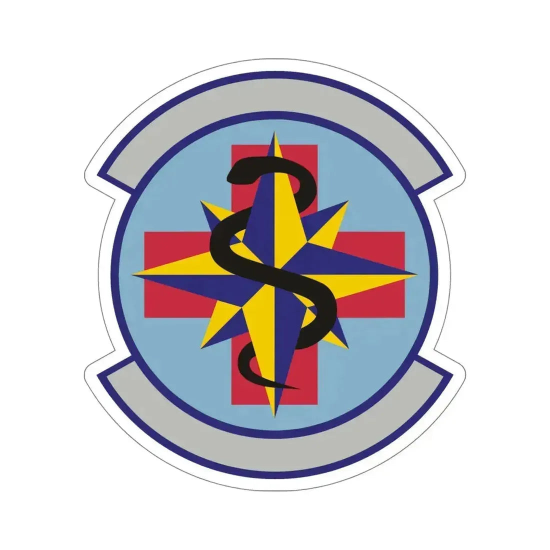 6 Healthcare Operations Squadron AMC (U.S. Air Force) STICKER Vinyl Die-Cut Decal 6 Inch - The Sticker Space